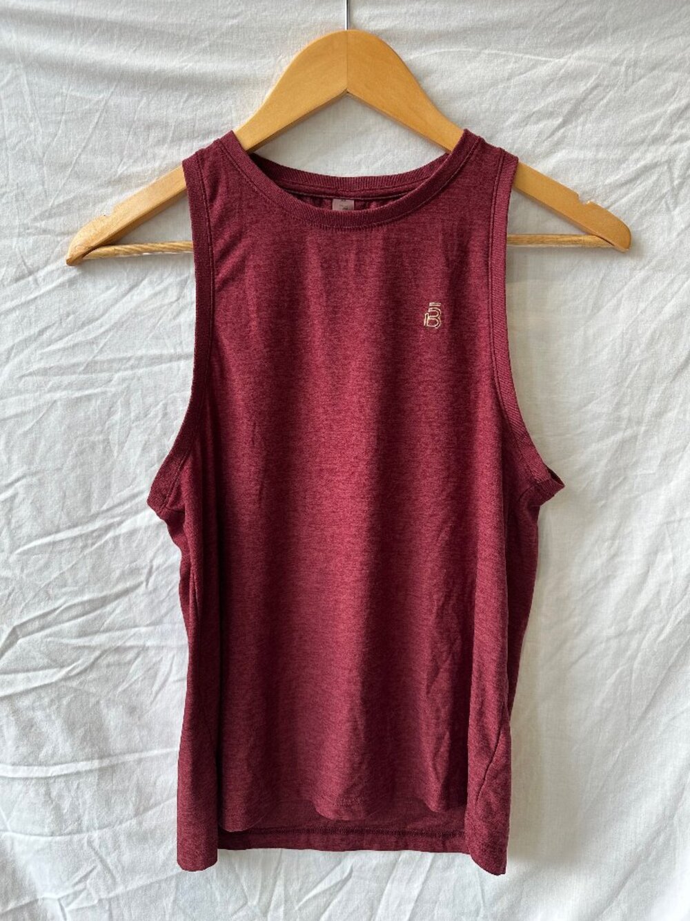 Beyond Yoga x Barre3 Heathered Mulberry Muscle Tank XS